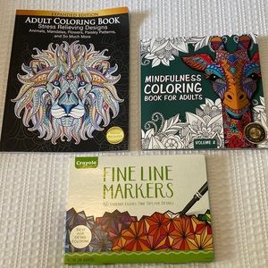 Stress Relieving Adult coloring books
